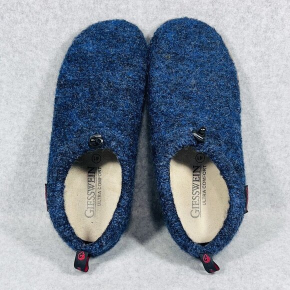 Giesswein Virgin Wool Vent Bluescuff Slippers EU 41 Womens 10 Mens 8 - Picture 8 of 16